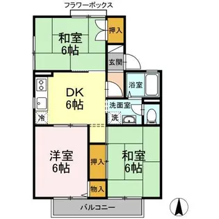 ガーデンホームズ【1階】の間取り