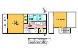 グランツ羽衣町【205号室】の間取り