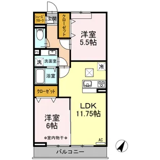 ビオレータ【1階】の間取り