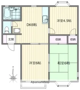 東京都西東京市保谷町4丁目【アパート】の間取り
