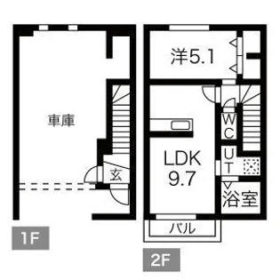 GARACE TUKASA【1階】の間取り