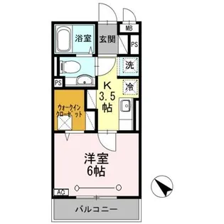 サニーコート【1階】の間取り