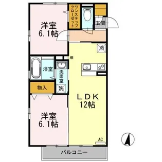 アゼリア【2階】の間取り