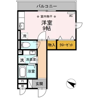 アネックス永山【3階】の間取り