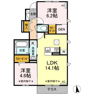 シンフォニー【1階】の間取り