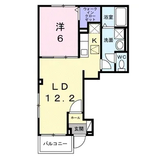 ヒカルサ小平栄町【1階】の間取り