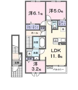 スカイ【203号室】の間取り