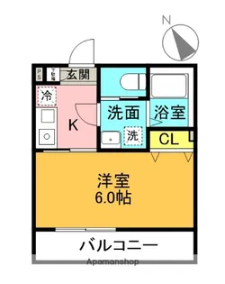 フルセイル羽衣町【3階】の間取り