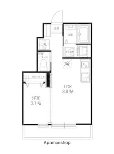 CASA SIMPATIA小金井【1階】の間取り