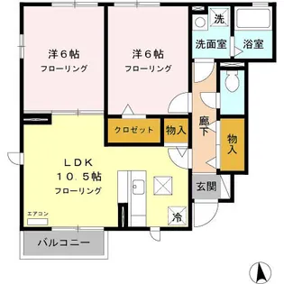 グリーンライフ【1階】の間取り