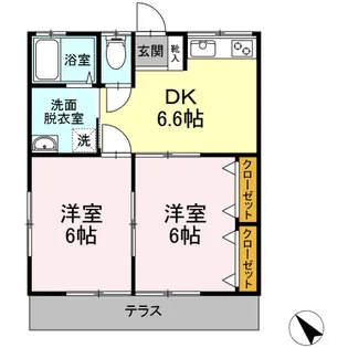 第3藤ハイム【1階】の間取り