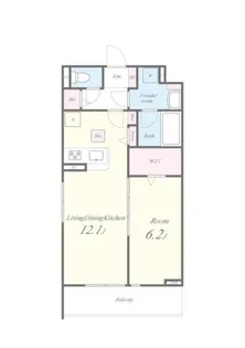 LUCIE TSII(ルシエ ティエスツー)【101号室】の間取り