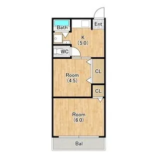 メゾン モン・ペール【103号室】の間取り