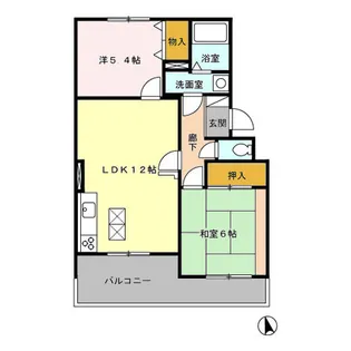 エスポワール東大和【1階】の間取り