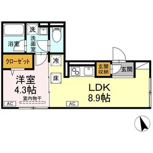 Bell Ⅲ【1階】の間取り