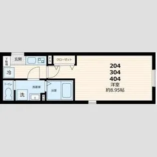 GATE RESIDENCE MITAKA【2階】の間取り