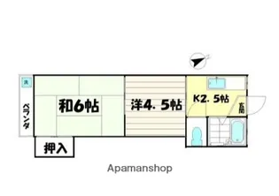 昴ハイツ【2階】の間取り