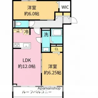 カーサ ファルコ【2階】の間取り