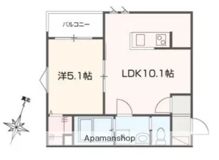 MELLAS田無【1階】の間取り