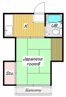 メゾン岡【1階】の間取り