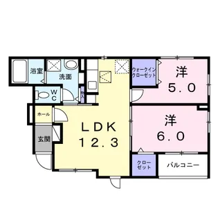 パーシモン【1階】の間取り