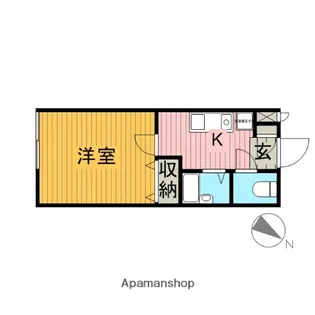 東京都武蔵野市中町3丁目【アパート】の間取り