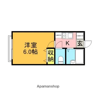 ヒルトップハイツ【1階】の間取り