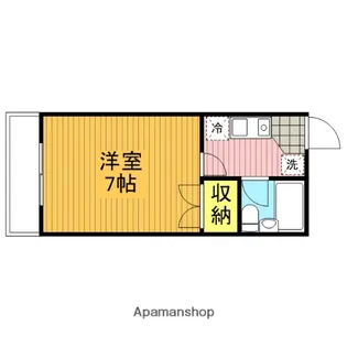 フレンドコーポ【205号室】の間取り