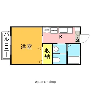 DIE BLUME【101号室】の間取り