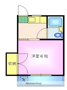 ハウスアオヤマ【1階】の間取り