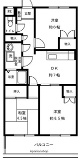 マグノリア千川【1階】の間取り