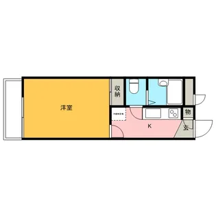 レオパレス朝日【1階】の間取り