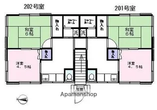 ハイツCHIDA【2階】の間取り