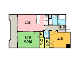 プライムアーバン武蔵野ヒルズA棟【4階】の間取り
