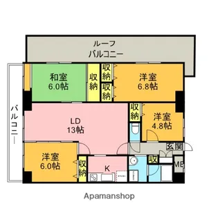 マ・メゾン21【4階】の間取り