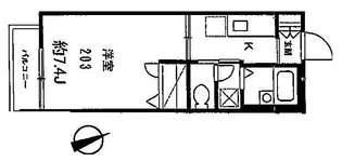 カサ・アンヘル【2階】の間取り