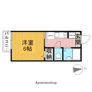 第5岸野ハイツ【1階】の間取り