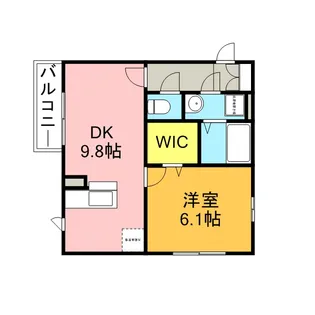 Kコート前原【2階】の間取り