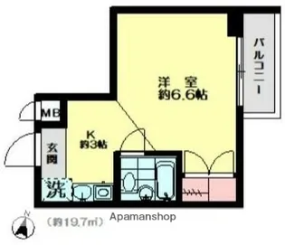 ダイホープラザ荻窪【4階】の間取り
