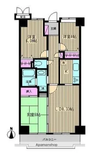 東京都杉並区上井草1丁目【マンション】の間取り