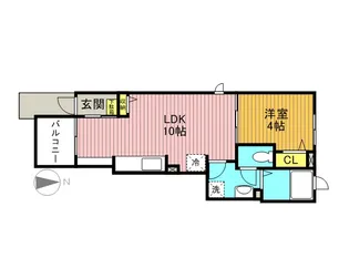 ラ メール【1階】の間取り