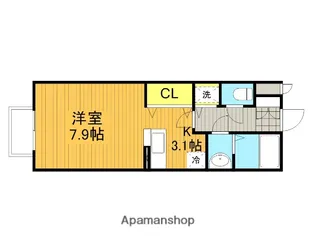 東京都小金井市東町4丁目【アパート】の間取り