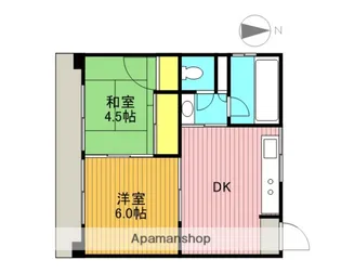 玉川ハイツ【1階】の間取り