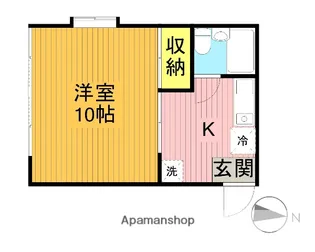 シャトレ杉本【102号室】の間取り
