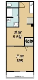 坂の上ハイツ【2階】の間取り