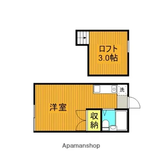 サンパレス【2階】の間取り