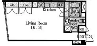 レジディア自由が丘Ⅱ【3階】の間取り