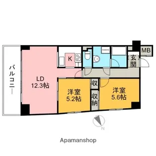 ウィスタ高井戸【3階】の間取り