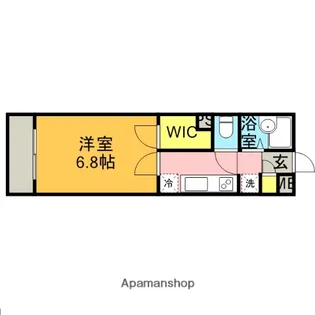 パルティール武蔵野【1階】の間取り