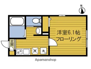 東京都小金井市梶野町2丁目【アパート】の間取り